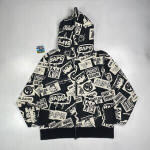 OG BAPE Multi Logo Full Zip Hoodie